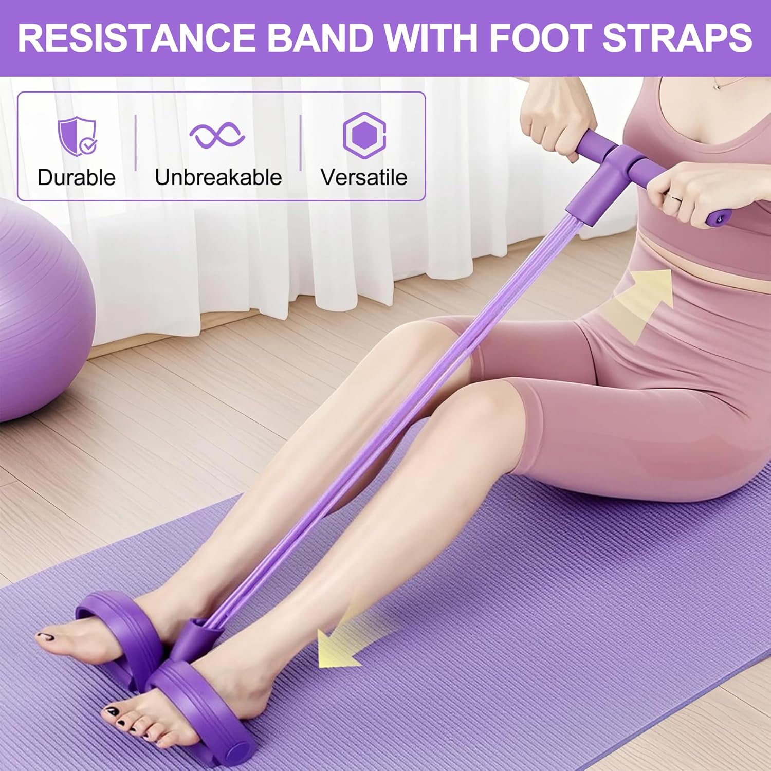 Sports Equipment Near Me - Faixa de Resistência com 4 Tubos,