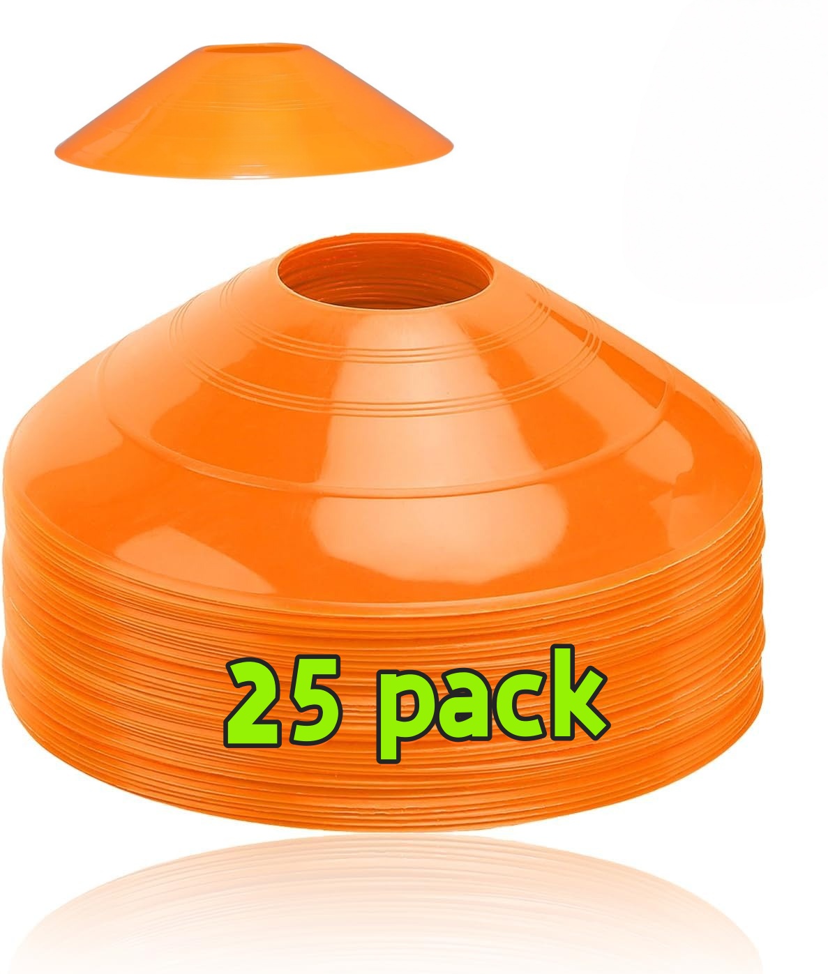 Football Training Cone - Conjunto de 25 Cones de Futebol