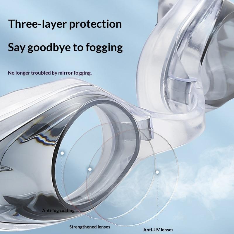 Óculos de silicone hd à prova  - Swimming Goggles Anti Fog avaliação e preço