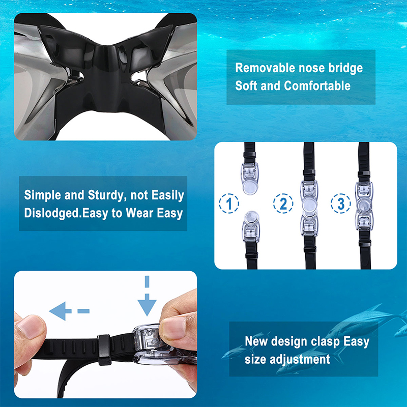 Galvanoplastia Natação Óculos  - Swimming Goggles Anti Fog avaliação e preço